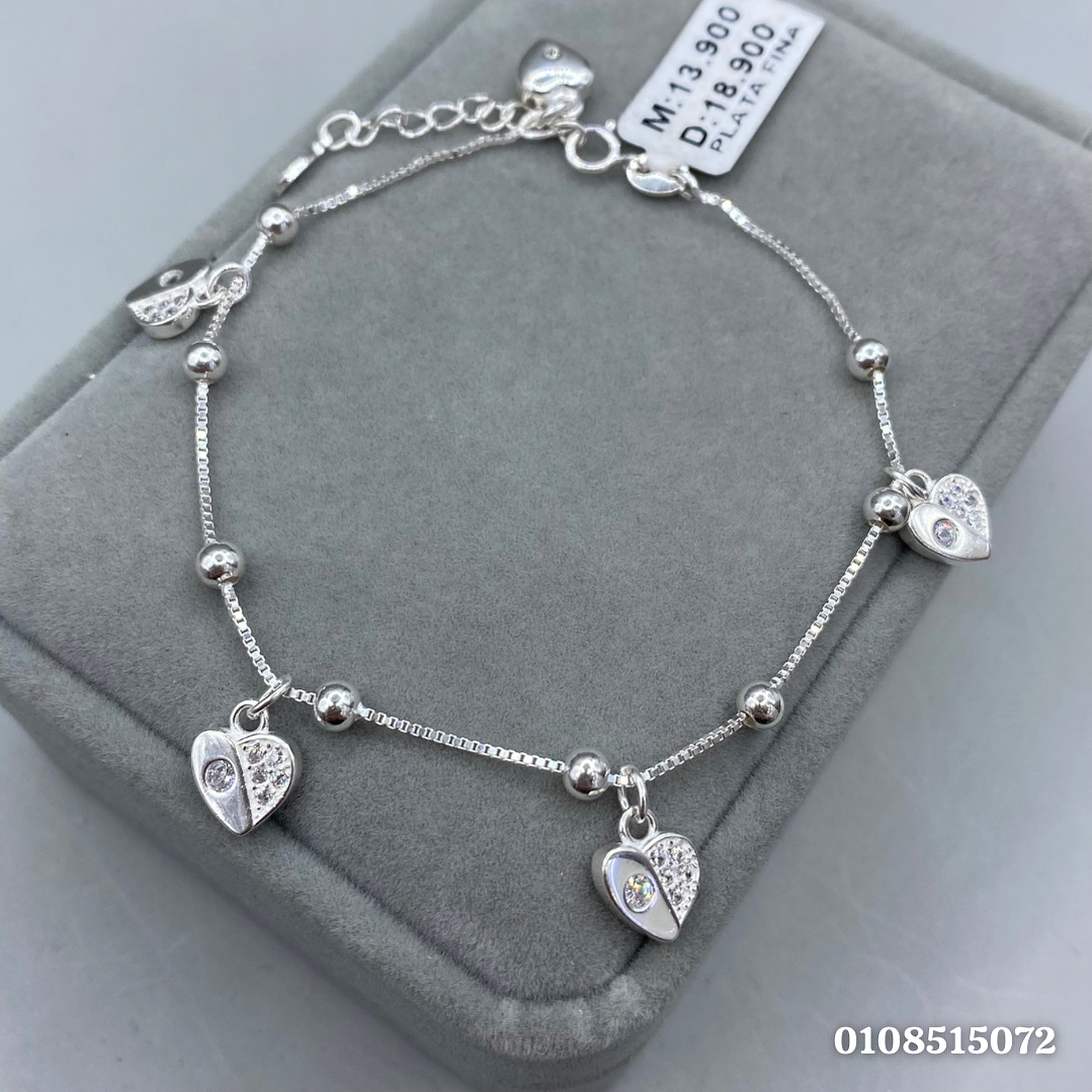 Pulsera Corazones  1