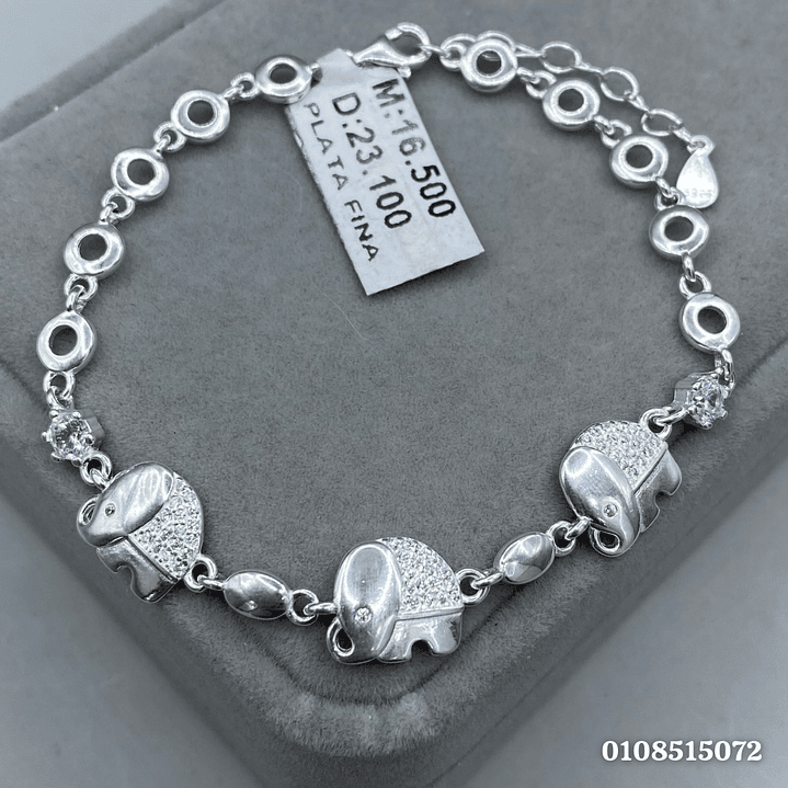 Pulsera Elefante Microcircon  1