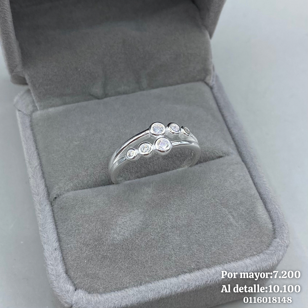 Anillo Dama Microcircon  1