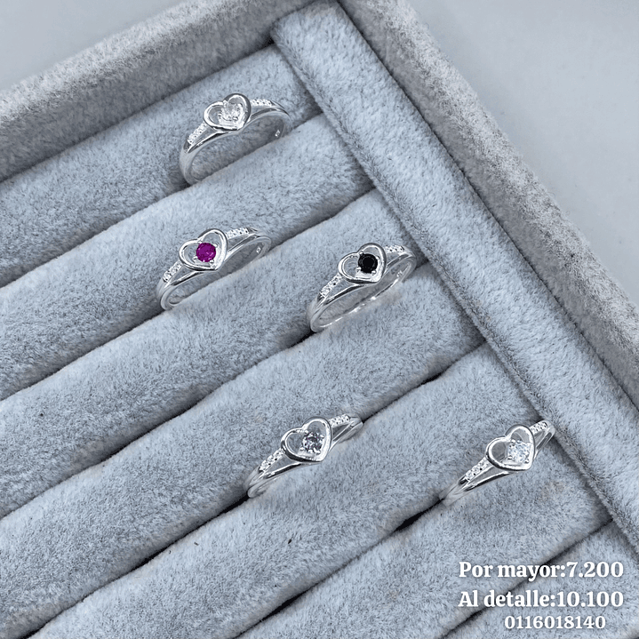 Anillo Corona Corazón  1