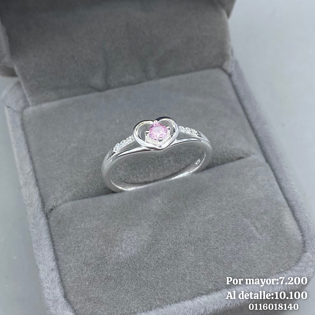 Anillo Corona Corazón  2