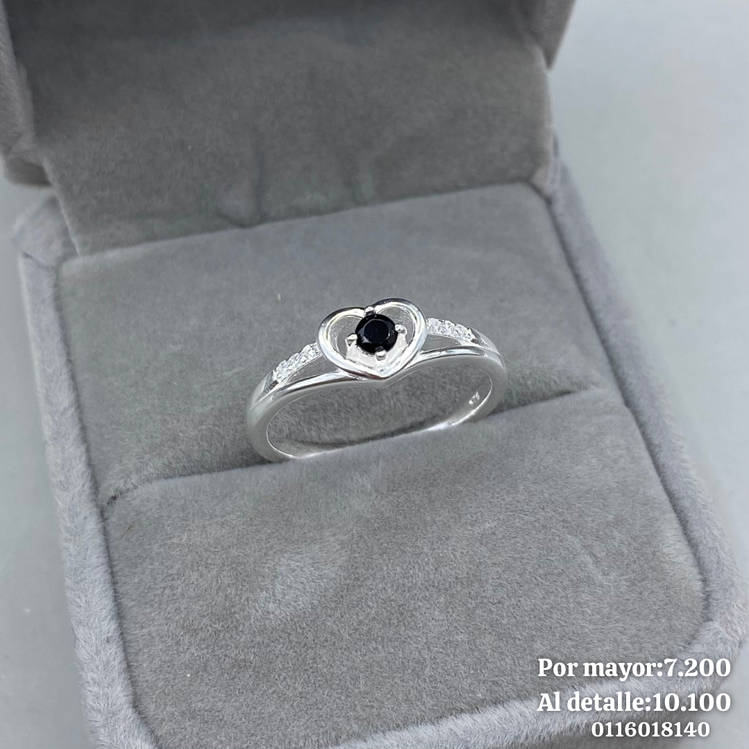 Anillo Corona Corazón  3