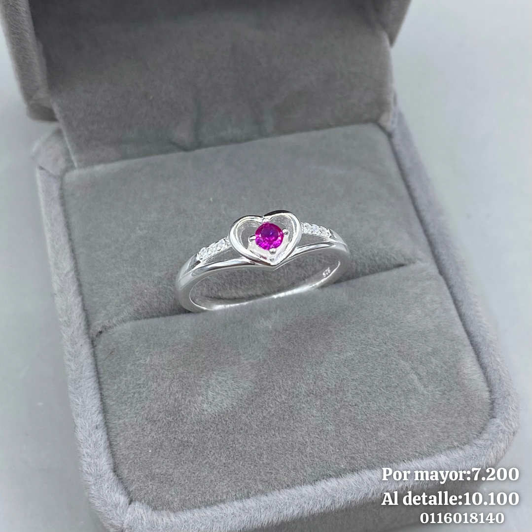Anillo Corona Corazón  4