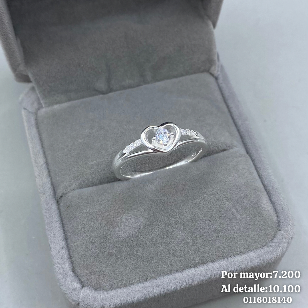 Anillo Corona Corazón  6