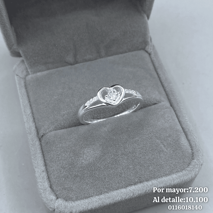 Anillo Corona Corazón  6