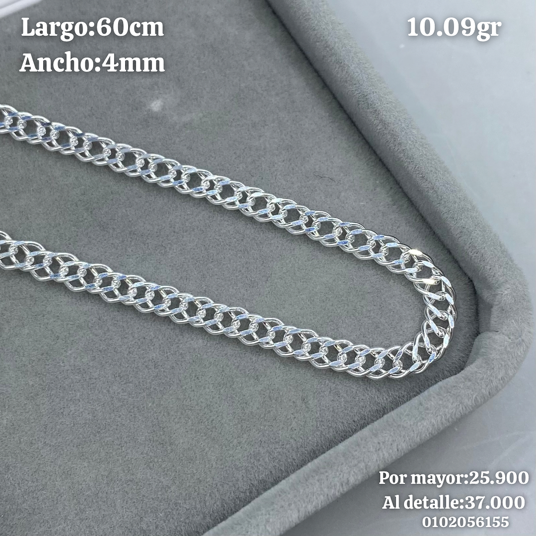 Cadena Doble Grumet 60cm 1