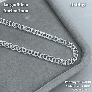 Cadena Doble Grumet 60cm