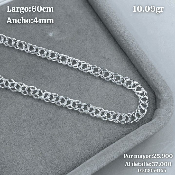 Cadena Doble Grumet 60cm 1