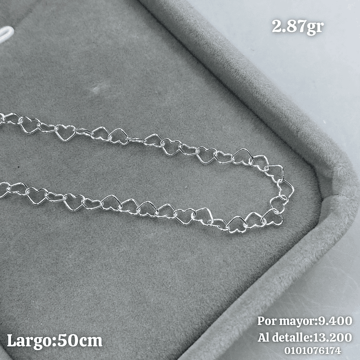 Cadena Corazón 50cm 1