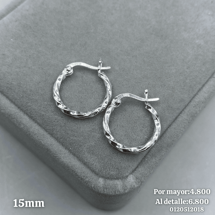 Argolla Antorchada 15mm 1