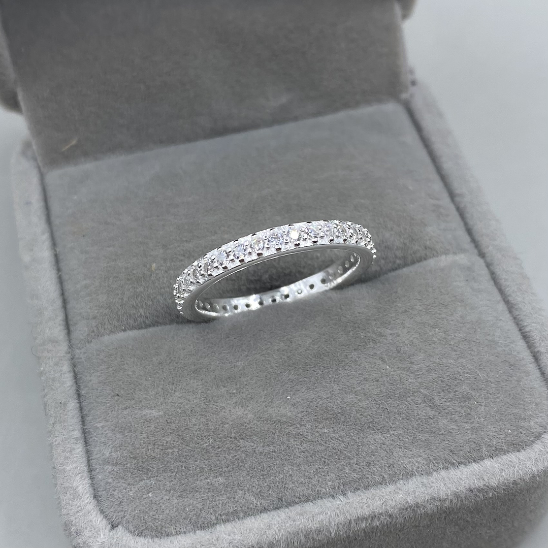 Anillo Cintillo Microcircon  1