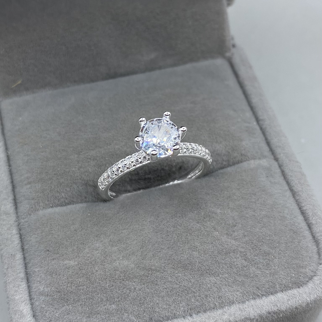 Anillo Solitario Microcircon  1