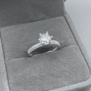 Anillo Solitario Microcircon 