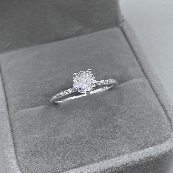 Anillo Solitario Microcircon  1