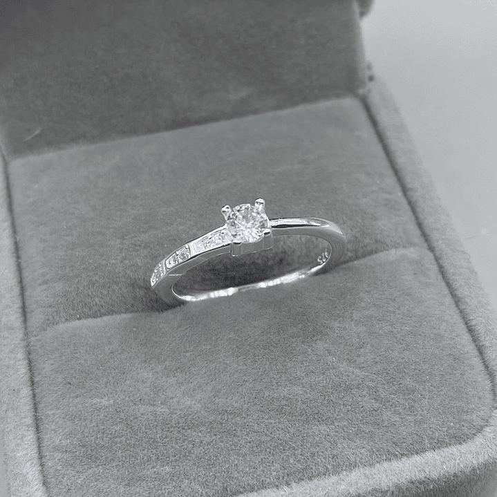 Anillo Solitario Microcircon  1