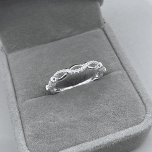 Anillo Medio Cintillo Microcircon 