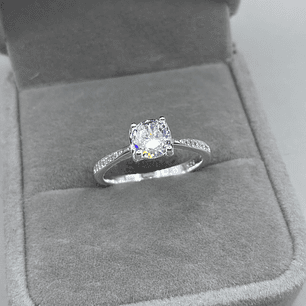 Anillo Solitario Microcircon 