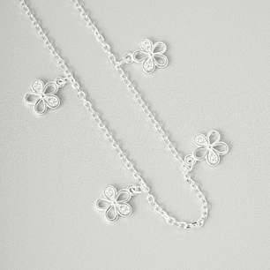 Pulsera Flor Microcircon 