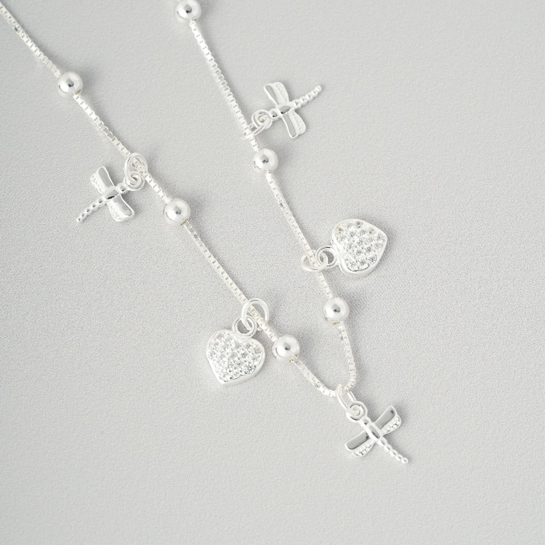 Pulsera Libélula - Corazón  1