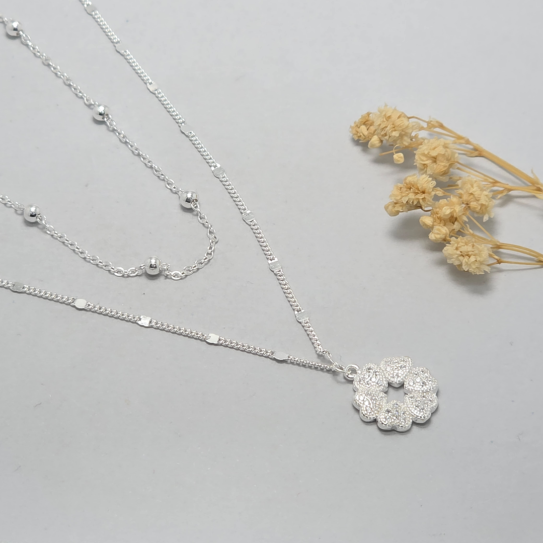 Collar Doble Corazones 1