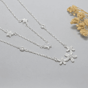 Collar Doble Flor