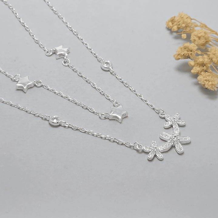 Collar Doble Flor 1