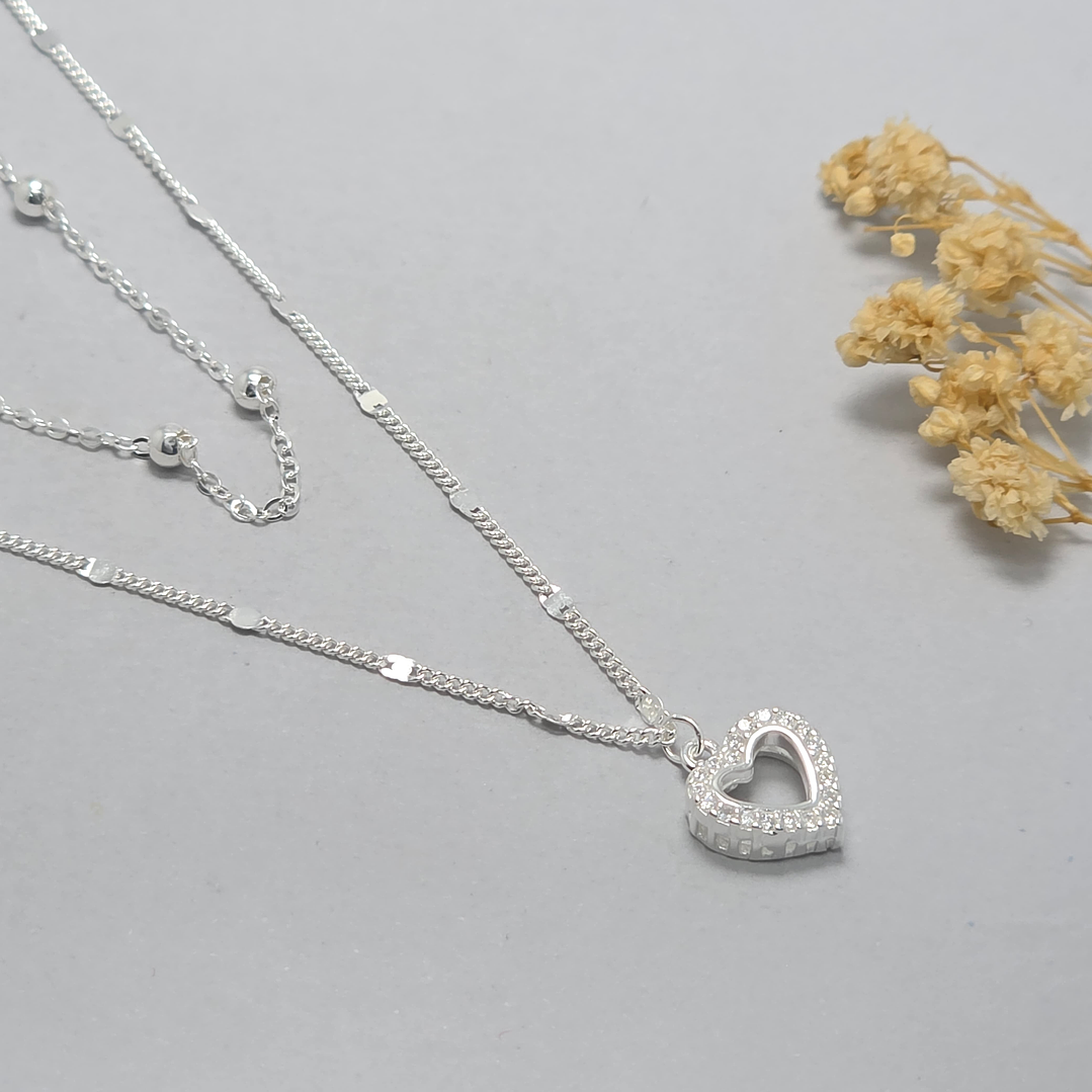 Collar Doble Corazón  1