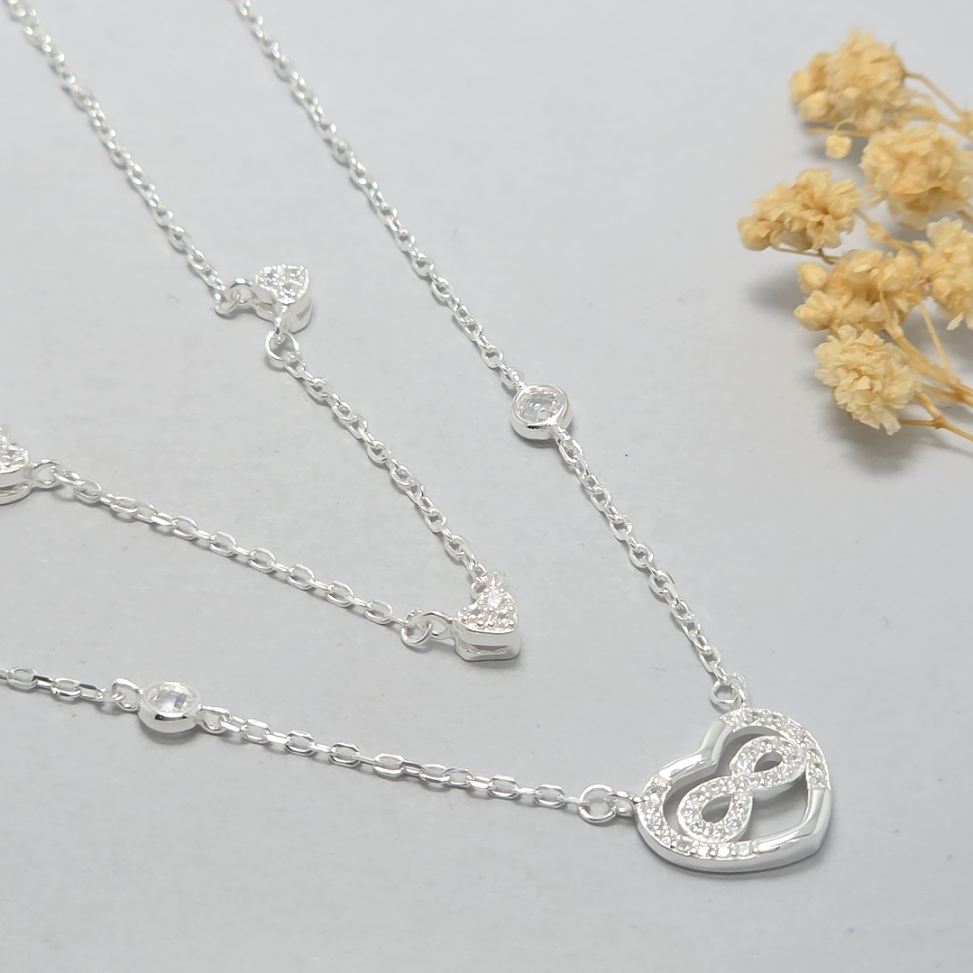 Collar Doble Corazón  1