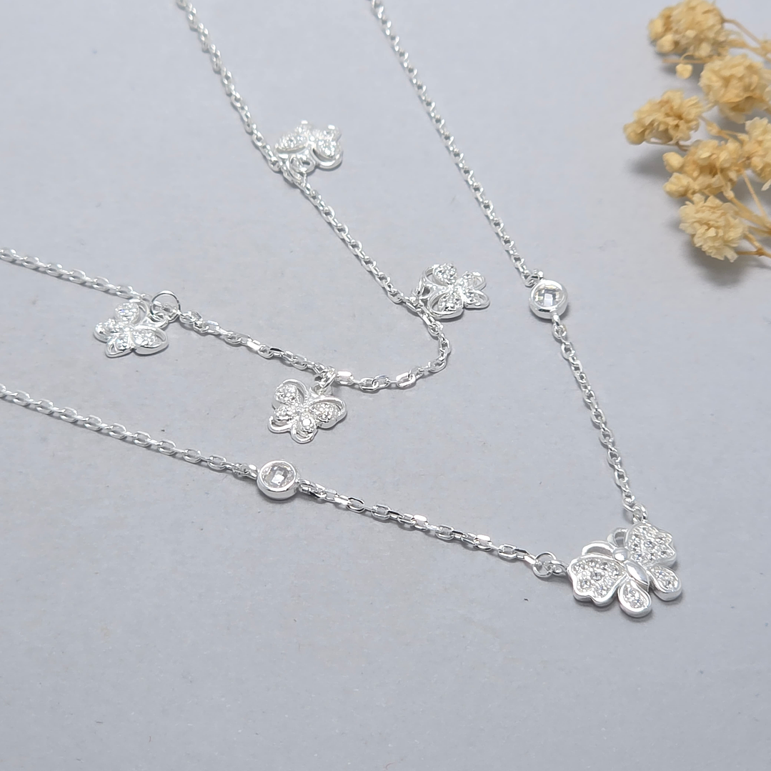 Collar Doble Mariposa 1