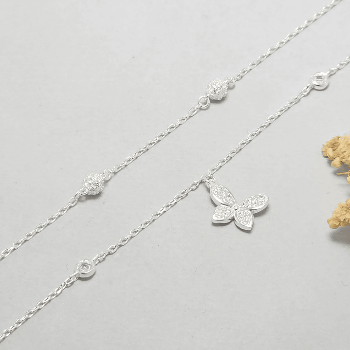 Pulsera Doble Mariposa 1