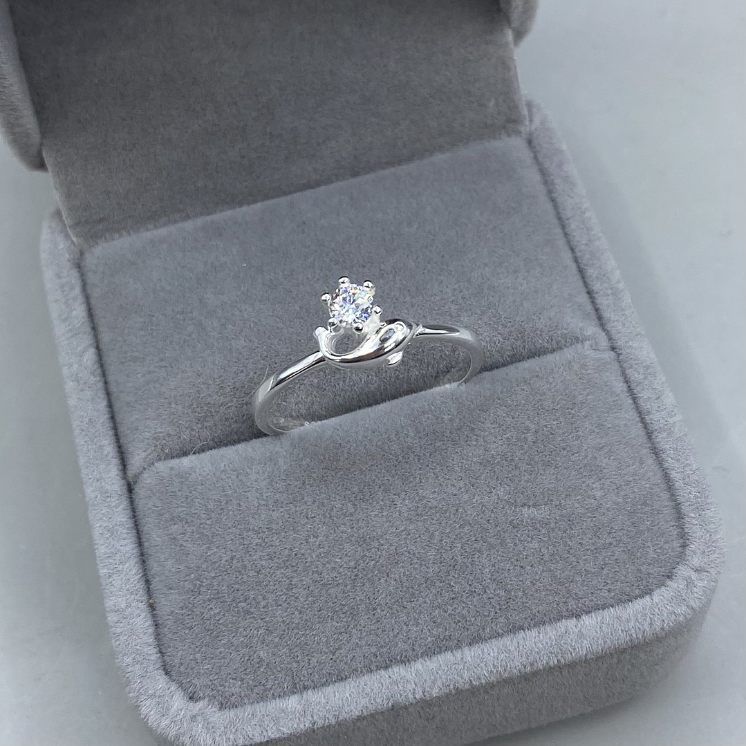 Anillo Solitario/Delfin 1