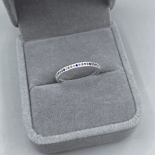 Anillo Cintillo Multicolor