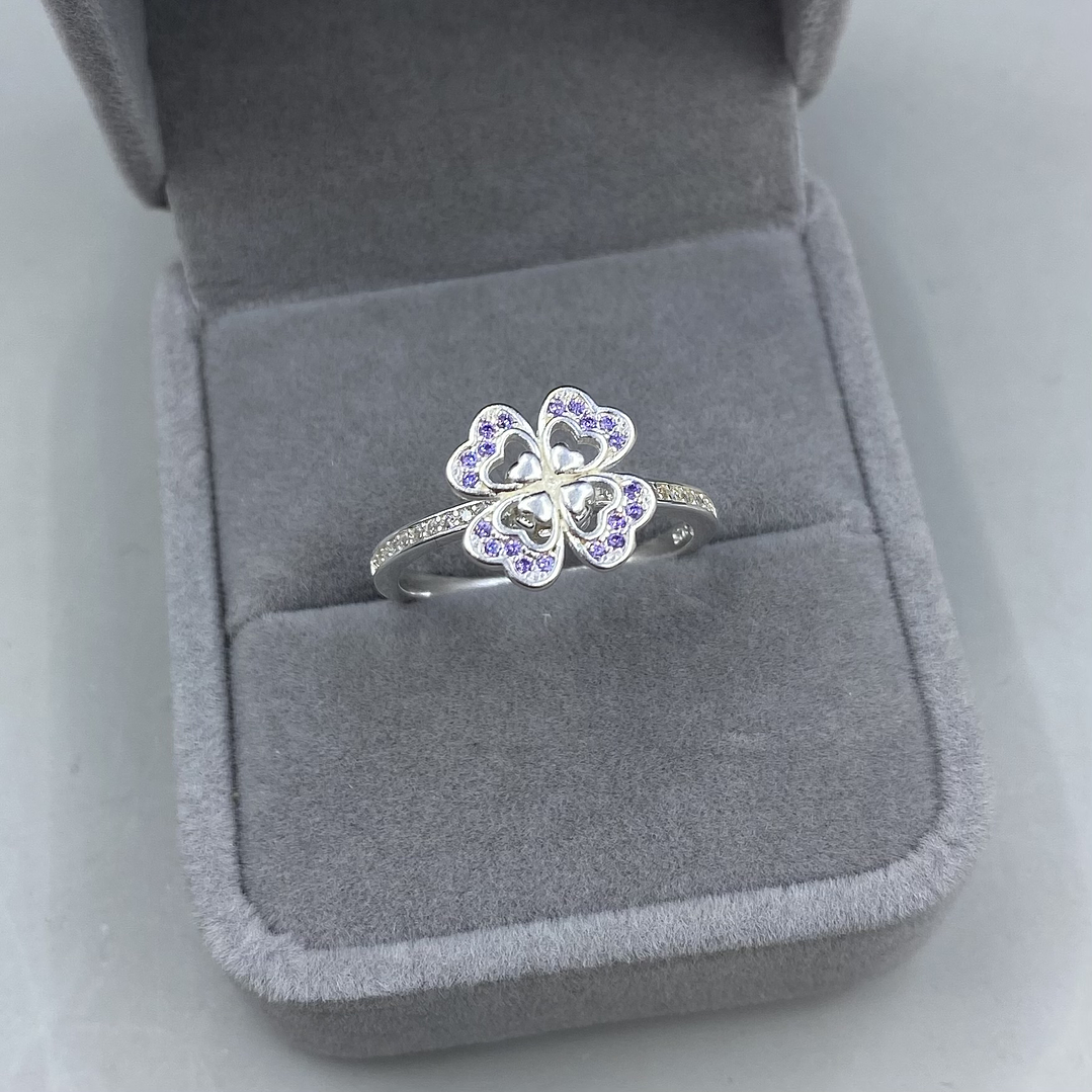 Anillo Trébol Antiestrés  2