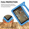 Kindle Fire Tablet 7 Case-Auorld Funda protectora a prueba de niños con asa y soporte para Amazon Fire 7 Tablet (Compatible con las versiones 2015, 2017 y 2019) (Azul)