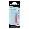 Tweezerman Mini pinzas inclinadas de acero inoxidable, rosa neón, 1 unidad