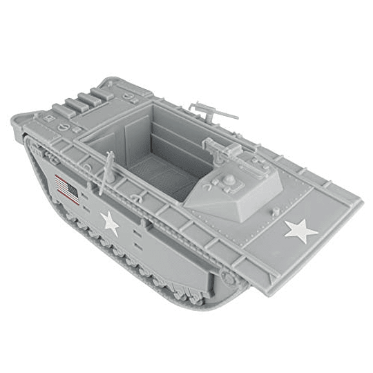 BMC WW2 USMC Amtrac LVT - Vehículo anfibio 1:32 para hombres del ejército de plástico