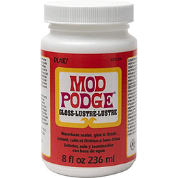 Mod Podge CS11201 Sellador a base de agua, pegamento y acabado, 8 oz, brillo