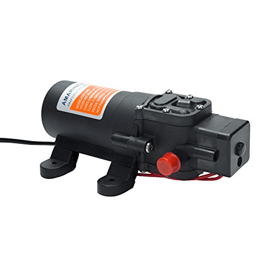 Bomba de diafragma de presión de agua de 12v hecha por Amarine, bomba autocebante de 4,3 L/min, 1,1 GPM, 35 PSI, bomba de agua para caravana, barco, agricultura marina