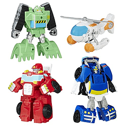 Transformers Rescue Bots Griffin Rock Rescue Team Figuras de acción, perfectos rellenos de canasta de Pascua, grandes juguetes de Pascua o regalos de Pascua para niños