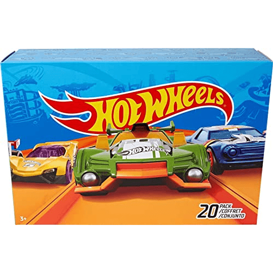 ​Hot Wheels, juego de 20 camiones y autos de juguete a escala 1:64 para niños y coleccionistas, los estilos pueden variar​​​