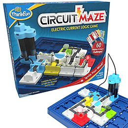 ThinkFun Circuit Maze Juego de cerebro de corriente eléctrica y juguete STEM para niños y niñas de 8 años en adelante - Finalista del juguete del año, enseña a los jugadores sobre los circuitos a trav