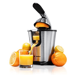 Exprimidor eléctrico de cítricos Eurolux ELCJ-1600 - Potente exprimidor eléctrico de naranjas y limones con nueva y mejorada tecnología de exprimidor - Exprimidor de naranjas de acero inoxidable con m