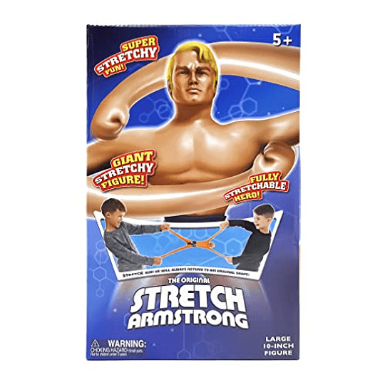 Figura STRETCH ARMSTRONG - Figura de acción elástica original grande - Juguete elástico de 10