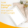 Lámpara de luz diurna portátil Beurer TL30, sin UV, 10 000 lux, simulador de luz natural