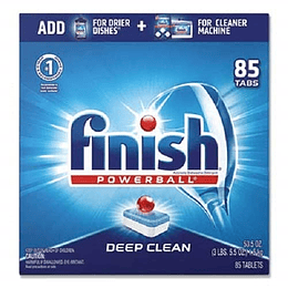 Finish - All in 1-85ct - Detergente para lavavajillas - Powerball - Pastillas para lavavajillas - Dish Tabs - Aroma fresco