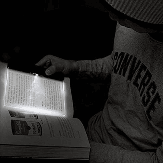 mzcurse LED Lightwedge Lámpara de lectura Visión nocturna Placa plana Panel portátil Luz de libro para leer en la cama