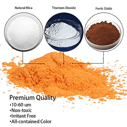 Polvo de mica para resina epoxi – Polvo de pigmento para uñas – Pigmento de  color de resina epoxi – Tinte para hacer jabón – Polvo de pigmento de mica
