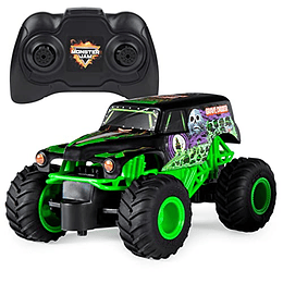 Monster Jam, juguete oficial de camión monstruo con control remoto Grave Digger, escala 1:24, 2.4 GHz, para mayores de 4 años