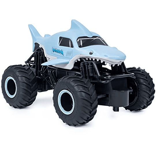 Monster Jam, Monster Truck oficial de Megalodon con control remoto, escala 1:24, 2,4 GHz, para mayores de 4 años