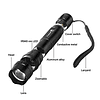 Iluminador de linterna IR de 940 nm Luz infrarroja Visión nocturna Foco ajustable Linterna LED Antorcha para caza de FANDYFIRE (batería 18650 no incluida)